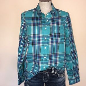 J Crew flannel.  Size medium EUC